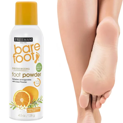 Vista 3 de Freeman Bare Foot Spray desodorizante en polvo, 4.5 onzas (4.5 fl oz)