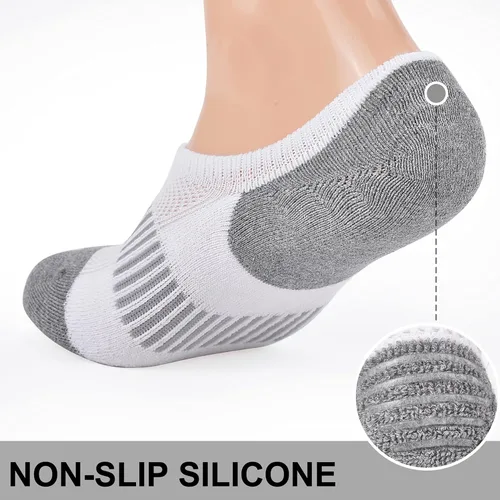 Vista 3 de Cozi Foot 6 pares de calcetines invisibles para mujer con cojín deportivo para correr