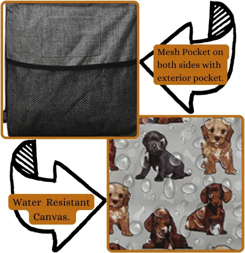 Vista 495 de NGIL Bolsa de comestibles reutilizable extra grande plegable de gran tamaño para comestibles, almacenamiento, picnic, playa, Estampado
