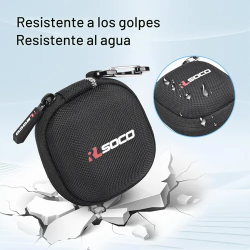 Vista 4 de RLSOCO - Funda rígida de transporte para Soundcore Liberty 5 Pro, Liberty 5 Pro, Liberty 5 Pro Max, con cancelación de ruido, auriculares Negro