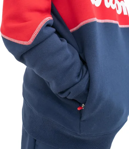 Vista 4 de WILSON Sudadera con capucha de forro polar para niños, con estilo, variedad de diseños