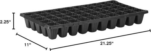 Vista 3 de Bootstrap Farmer - 72 celdas charola para esquejes – Plantación de semillas, Tierra y cultivos hidropónicos., Negro
