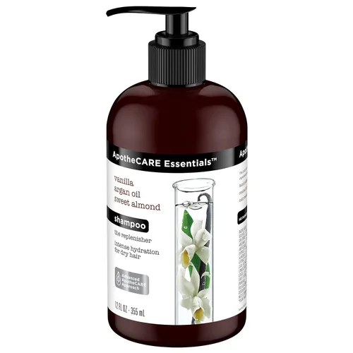 Vista 4 de ApotheCARE Essentials The Replenisher Champú Hidratante, Vainilla, Aceite de Argán, Almendra Dulce, 12 oz