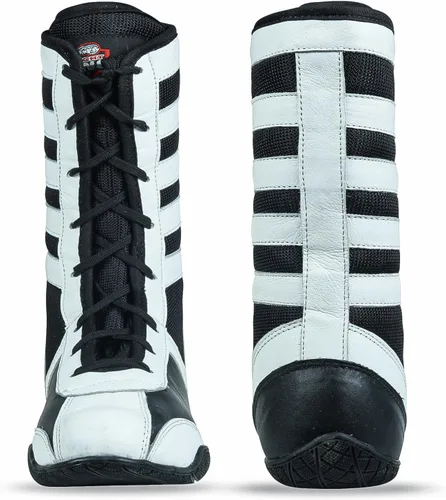 Vista 4 de Zapatos de boxeo profesionales transpirables, zapatos de entrenamiento para adultos y jóvenes, hombres y mujeres, suela de goma antideslizante