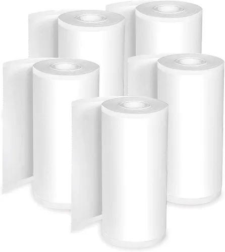 Vista 2 de Mini papel para impresora térmica, 3 calcomanías autoadhesivas + 2 rollos