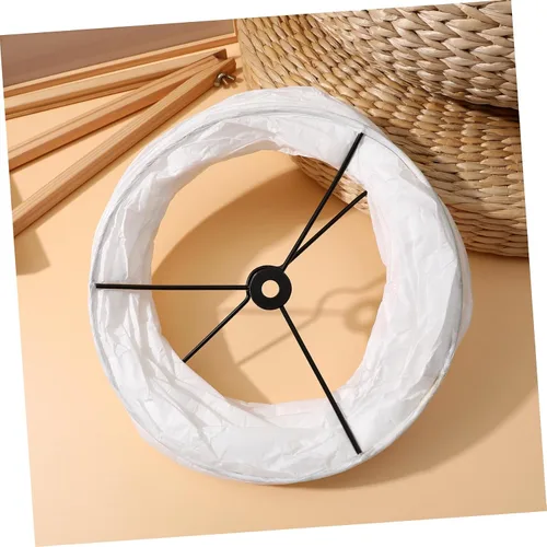 Vista 6 de Lámpara de mesa, pantalla de papel, accesorios de luz, pantalla de pie de papel de arroz, pantalla clásica moderna de papel, bombilla de piso
