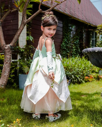 Vista 2 de TYHTYM Princess Costumes Little Girls Dress Up Fancy Halloween Christmas Party