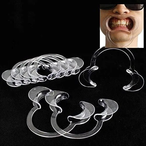 Vista 5 de 3 piezas transparentes autoclave dentales blanqueamiento de labios y mejillas retractor dentista abreboca uso repetido retractores de mejillas