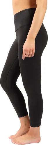 Vista 3 de 90 Degree By Reflex Capris de cintura alta a prueba de sentadillas - Capris de entrenamiento Interlink de 22 pulgadas
