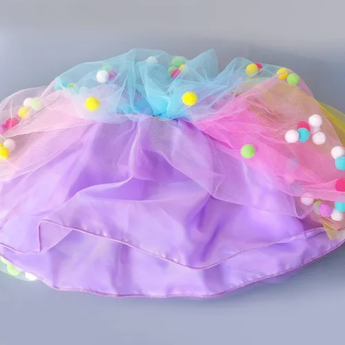 Vista 4 de Doctor Unicorn Conjunto de cumpleaños para niñas, vestido con falda de tutú, camiseta de unicornio, diadema y banda de satén