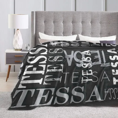 Vista 5 de Manta personalizada con texto y nombre para adultos y niños, regalo para cumpleaños, boda, día de San Valentín (30 x 40 pulgadas)