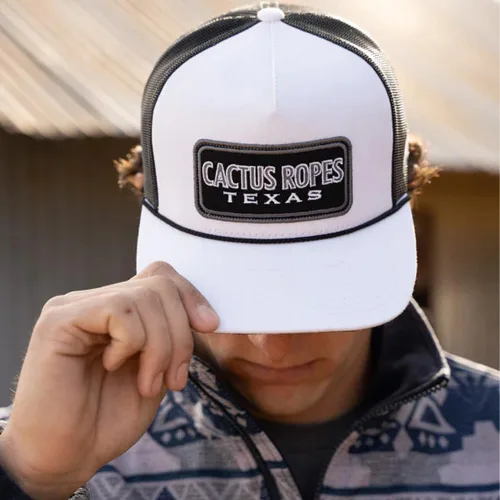 Vista 38 de HOOEY Adjustable Snapback Trucker Hat with Cactus Ropes Logo