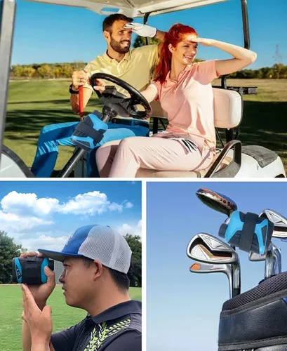 Vista 5 de HomeMount Soporte magnético para telémetro de golf, correa ajustable, accesorios para barandilla de carrito de golf