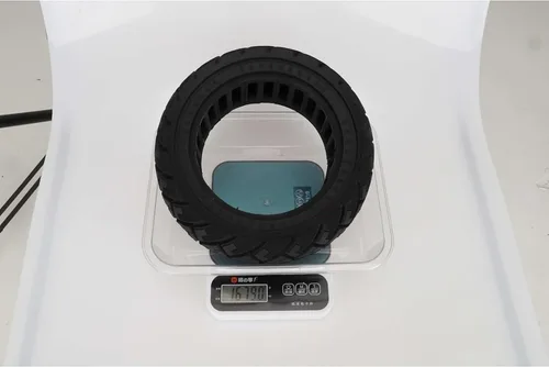 Vista 8 de Solid All-Terrain Tire 90/65-6.5 for Zero 11X Electric Scooter, Puncture Proof Honeycomb Non-Slip Replacement Wheel (1)
