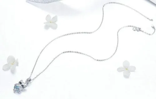 Vista 3 de Abalorios de la suerte de animales para pulseras de plata de ley 925, abalorios de cumpleaños de Navidad para pulseras (dijes de búho), Plata