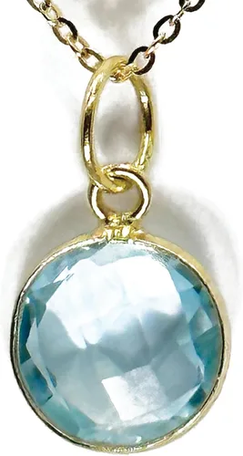Vista 16 de Collar con colgante redondo, piedras preciosas naturales, labradorita, piedra lunar arcoíris, cristal, cuarzo rosa, amatista, citrino, plata de ley