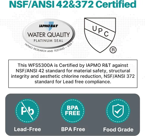 Vista 2 de ICEPURE WFC5300A Sistema de filtro de agua debajo del fregadero, vida ultralarga de 3 años o 22000 galones, reemplazo para el sistema de filtración