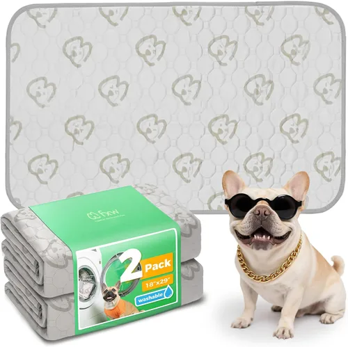 Vista 44 de FXW Almohadillas lavables para orina para perros, almohadillas para cachorros con súper absorbentes, diseñadas específicamente para jaulas de 24