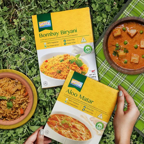 Vista 7 de Ashoka Comidas sin gluten, listas para microondas, veganas con granos negros y frijoles, comidas para calentar y servir, todas naturales Delhi Dal