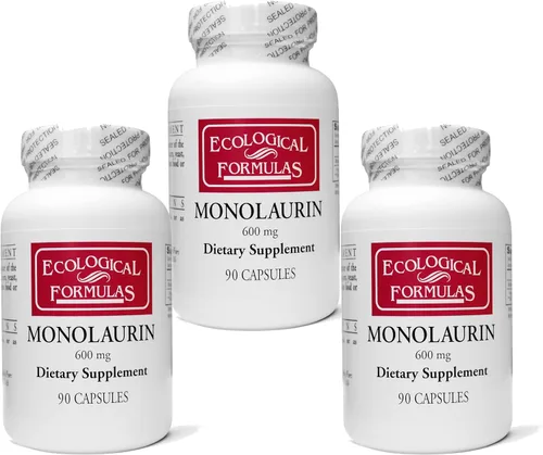 Vista 7 de Ecological Formulas Monolaurina de 600 mg - Dos botellas selladas individualmente 180
