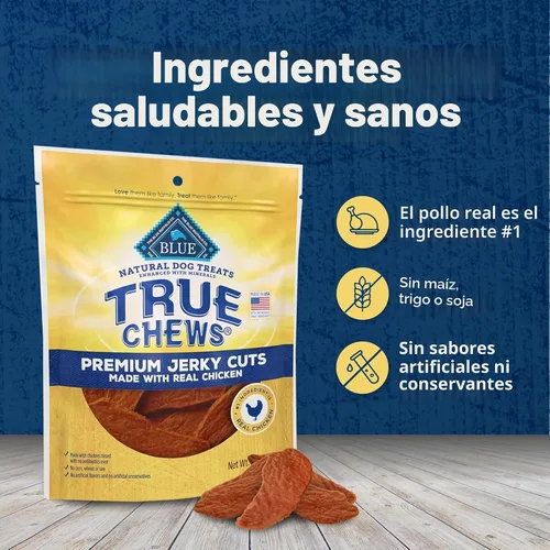 Vista 7 de Blue Buffalo True Chews Golosinas Premium de Pollo en Trozos para Perros con Ingredientes Naturales