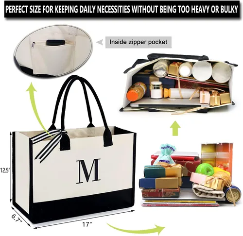 Vista 69 de BeeGreen Bolsa personalizada para mujeres, mamá, profesora, amigas, hermana, bolsas de regalo con bolsa de Comestic