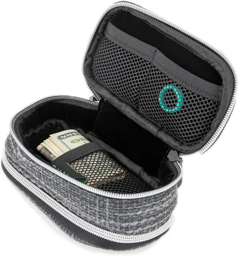 Vista 4 de DIME BAGS Bolsa de viaje acolchada para cápsulas con clip para llavero, acolchado interior para protección de vidrio y equipo, múltiples