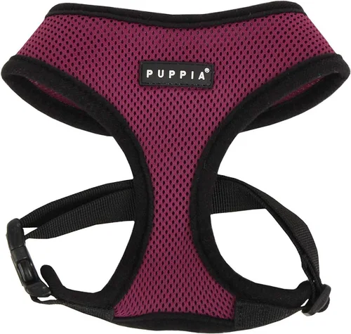 Vista 32 de Puppia Arnés suave para perro, sin estrangulamiento, sobre la cabeza, malla transpirable de triple capa, cinturón ajustable en el pecho y hebilla