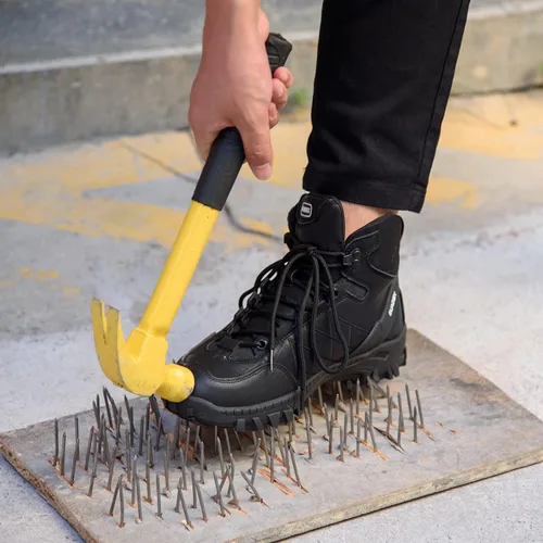Vista 6 de SUADEX Botas de punta de acero para hombres y mujeres, botas de construcción impermeables, botas de seguridad para el trabajo, zapatos