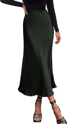 Vista 20 de BTFBM Faldas largas para mujer, trajes de otoño 2026 Azul marino