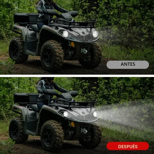 Vista 4 de WSays Soporte de montaje de bisel de conversión de actualización de faros compatible con Can-Am Outlander XMR Max L 400 450 500 570 Luz de montaje
