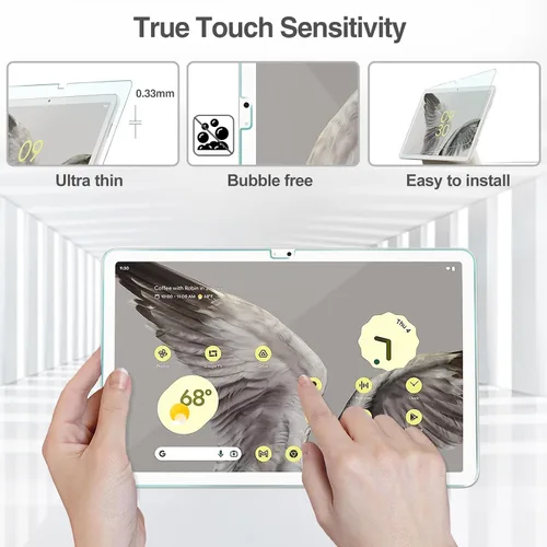 Vista 3 de ProCase Paquete de 2 protectores de pantalla para tableta Google Pixel de 11 pulgadas 2023, protector de película de vidrio templado para tableta