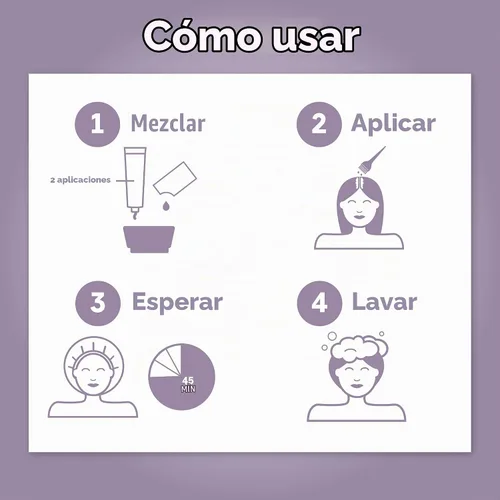 Vista 5 de dpHUE Kit de retoque de raíz, marrón claro, tinte permanente para el cabello para cobertura de canas, incluye dos aplicaciones, sin parabenos, SLS