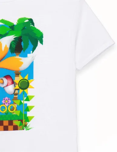 Vista 5 de Sonic The Hedgehog Camiseta para niños Diseño de Character Green Hills Producto oficial de Sonic Camiseta cómoda para jugadores jóvenes