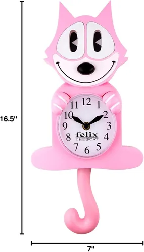 Vista 3 de NJ Croce Felix The Cat - Reloj de movimiento, color rosa