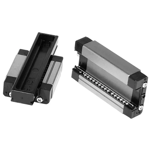 Vista 3 de Riel lineal MGN9 de 1.97 pulgadas, 4 unidades MGN9 en miniatura de movimiento lineal + 4 unidades MGN9H de 0.354 in, bloque de transporte deslizante