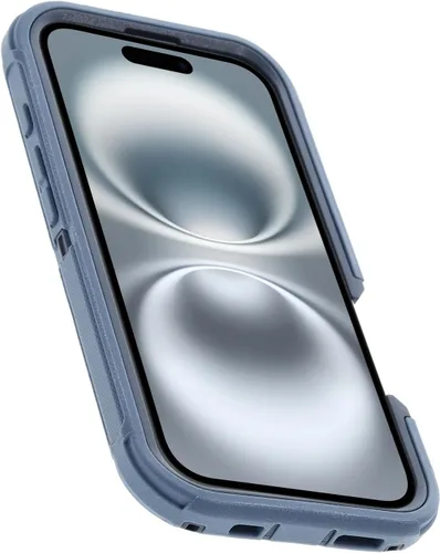 Vista 5 de OtterBox - Funda para iPhone 16, serie Defender, color azul (Baby Blue Jeans)