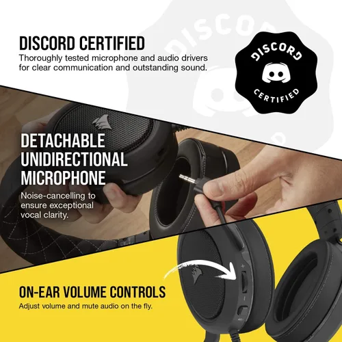 Vista 5 de Corsair Gaming HS60 71 Virtual Surround Sound PRO DAC - Audífonos para Xbox