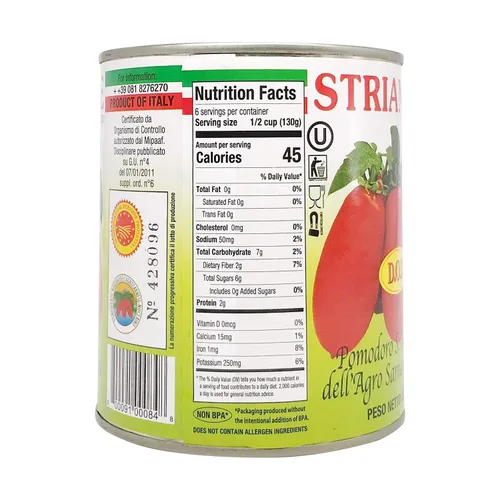 Vista 2 de Strianese Tomates San Marzano, DOP, 28 oz (paquete de 3)