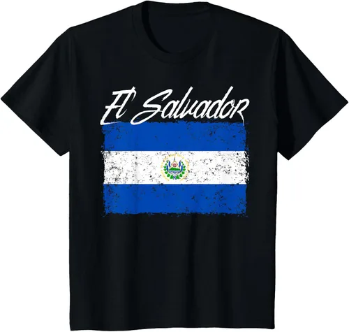 Vista 45 de Camiseta Salvadoreña Bandera El Salvador
