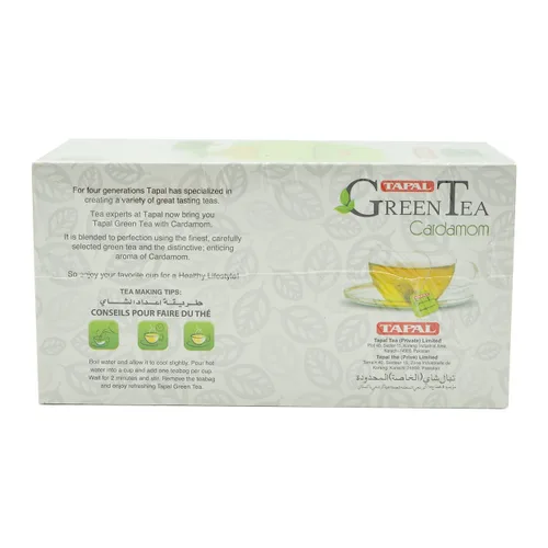 Vista 3 de Tapal Té Verde 30 Bolsas de Té (Cardamom)