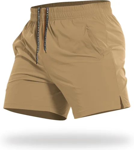 Vista 8 de CANGHPGIN Pantalones cortos deportivos de entrenamiento para hombre de 7 pulgadas / 5 pulgadas, de secado rápido, pantalones cortos de correr