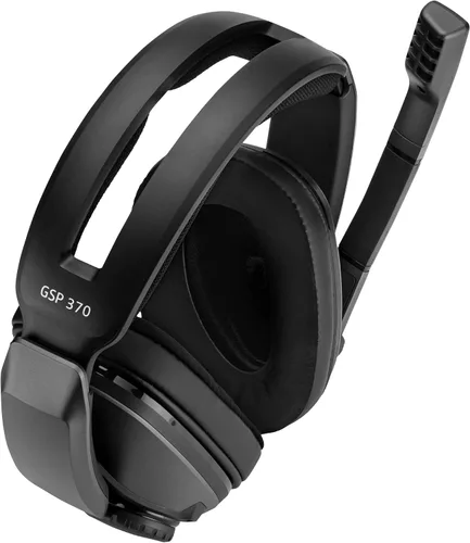 Vista 6 de Sennheiser GSP 370 - Auriculares inalámbricos para juegos sobre la oreja, Bluetooth de baja latencia, micrófono con cancelación de ruido, giro