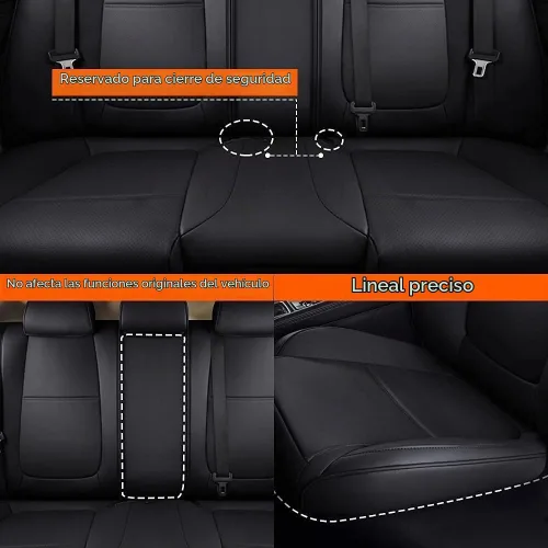 Vista 5 de AOMSAZTO Seat Covers for Mazda 3 2014 2015 2016 2017 2018 2-Negro