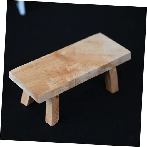 Vista 3 de BESPORTBLE Soporte para jarrón de decoración de banco pequeño, bandeja rectangular, soporte para platos, soporte de granja, base de maceta, elevador