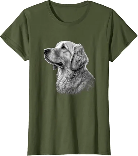Vista 25 de Camiseta divertida Golden Retriever, Negro