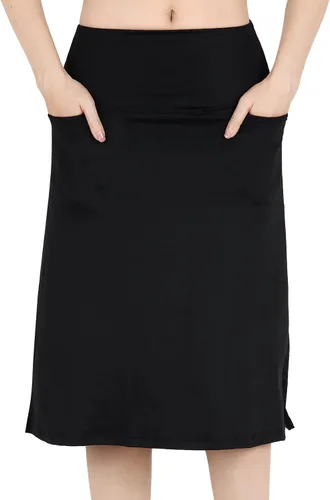 Vista 2 de Falda pantalón corta para mujer, falda hasta la rodilla, falda atlética, falda deportiva, falda para correr.