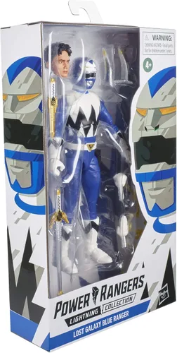Vista 7 de Power Rangers Lightning Collection Lost Galaxy Blue Ranger - Figura de acción coleccionable de 6 pulgadas con accesorios