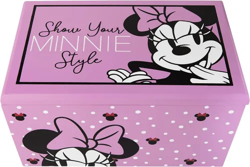 Vista 7 de Disney Joyero de Minnie Mouse, muestra tu organizador de joyas estilo Minnie