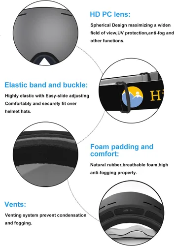 Vista 3 de Gafas para niños para snowboard o esquí